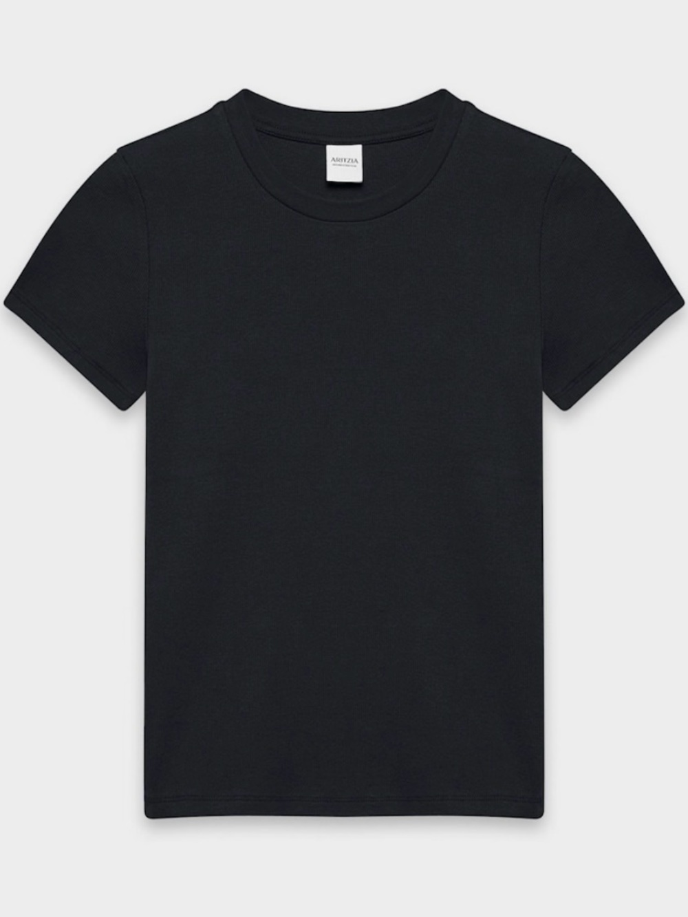 ARITZIA Homestretch Tune Black Ribbed T-shirt (XS) NWT